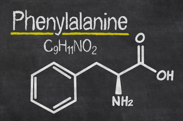 Chemische Formel von Phenylalanin