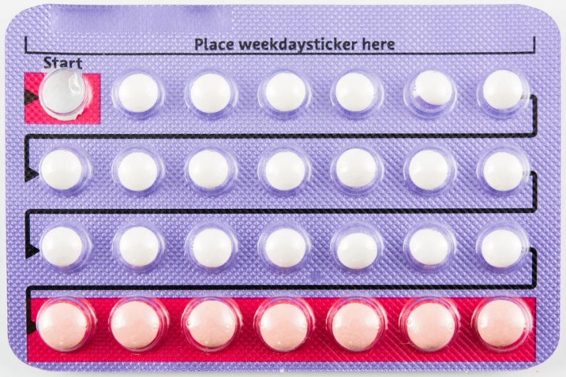 Monatsblister von hormonellen Verhütungsmitteln in Form von Tabletten