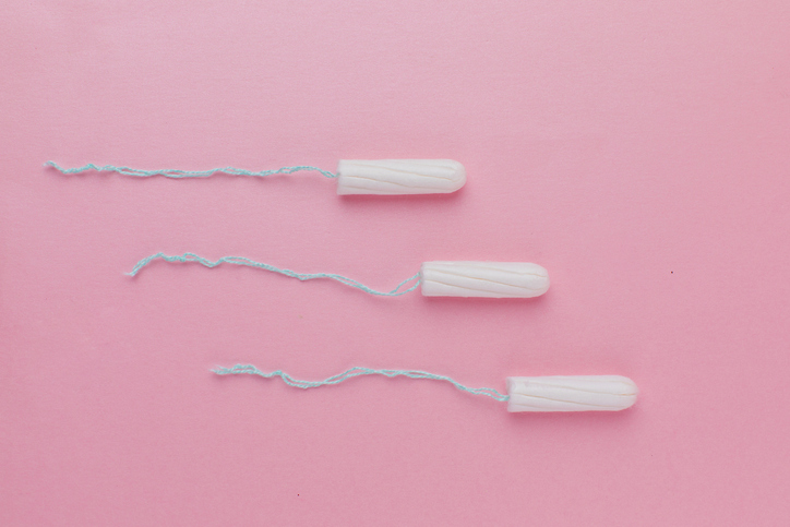Einwegtampons für die Menstruation