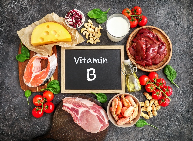 Ernährungsbedingte Quellen von Vitaminen des B-Komplexes